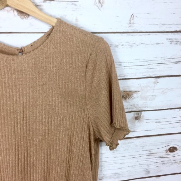 Khaki MakeMeChic High Waist Romper - Picture 6 of 12